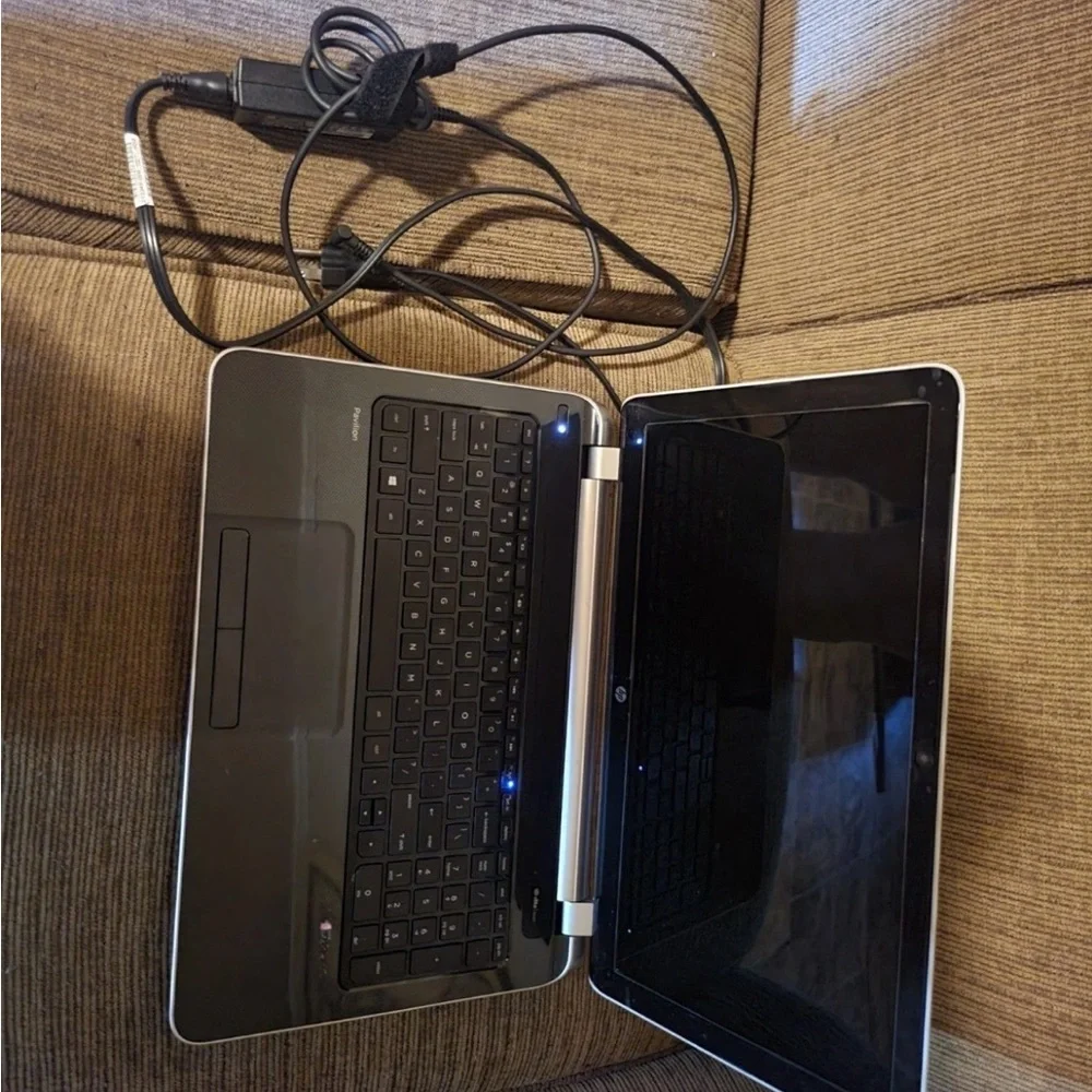HP pavilion notebook 15” Sleek Black Laptop with Charger